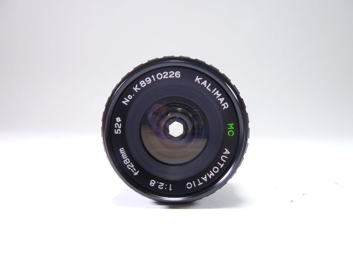 Kalimar MC 28mm f/2.8  for K Mount Lenses Small Format - K Mount Lenses (Ricoh, Pentax, Chinon etc.) Kalimar 8910226