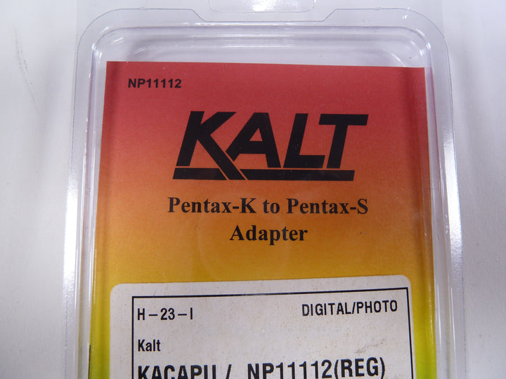 Kalt Pentax K Body to M42 Lens Screw Adapter Lens Adapters and Extenders Kalt NP11112