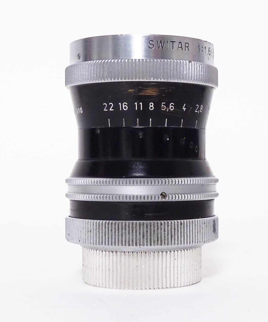 Kern-Paillard Switar 10mm f1.6 C Mount Lens with 12mm Kodak Finder