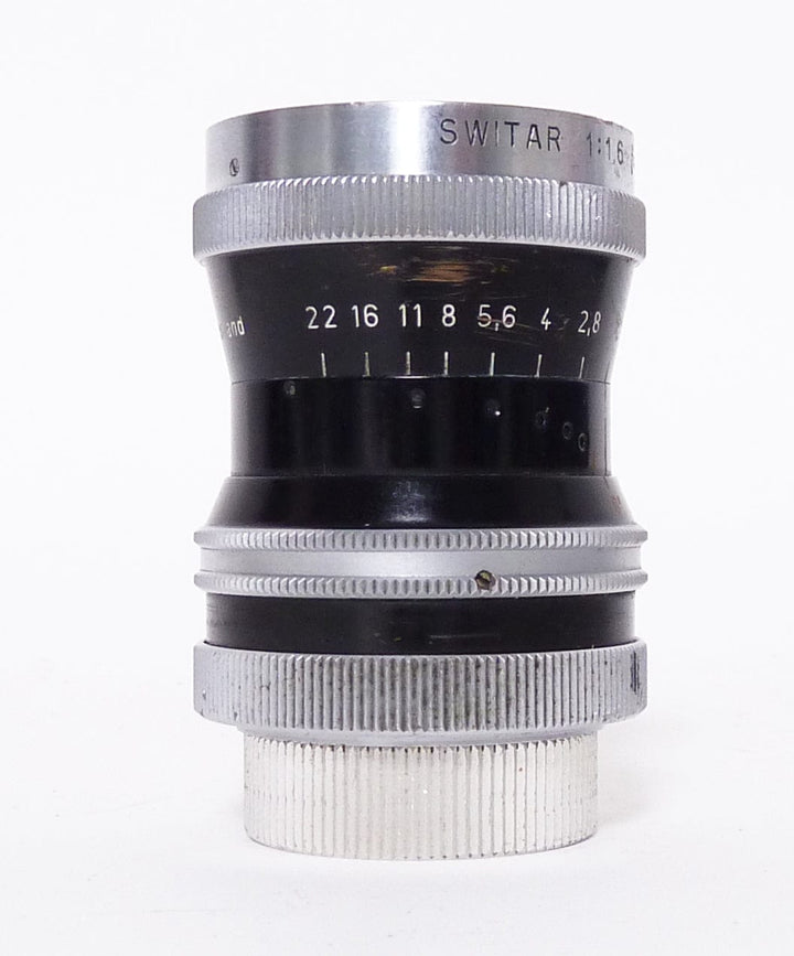 Kern-Paillard Switar 10mm f1.6 C Mount Lens with 12mm Kodak Finder Movie Cameras and Accessories Kern-Paillard 1032422