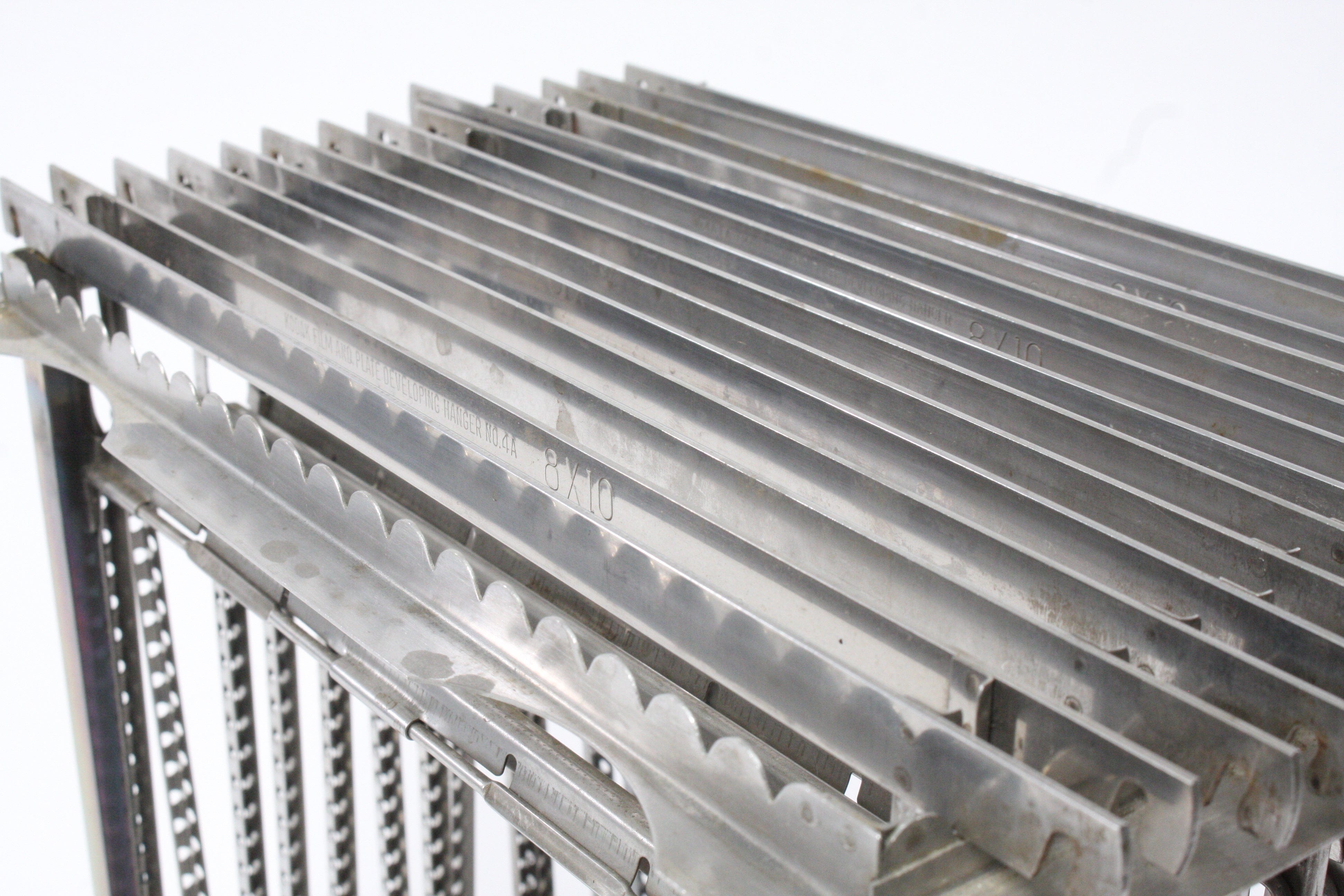 Kodak #4A Film Hangers with Drying Rack for 8x10 Film (set of 14