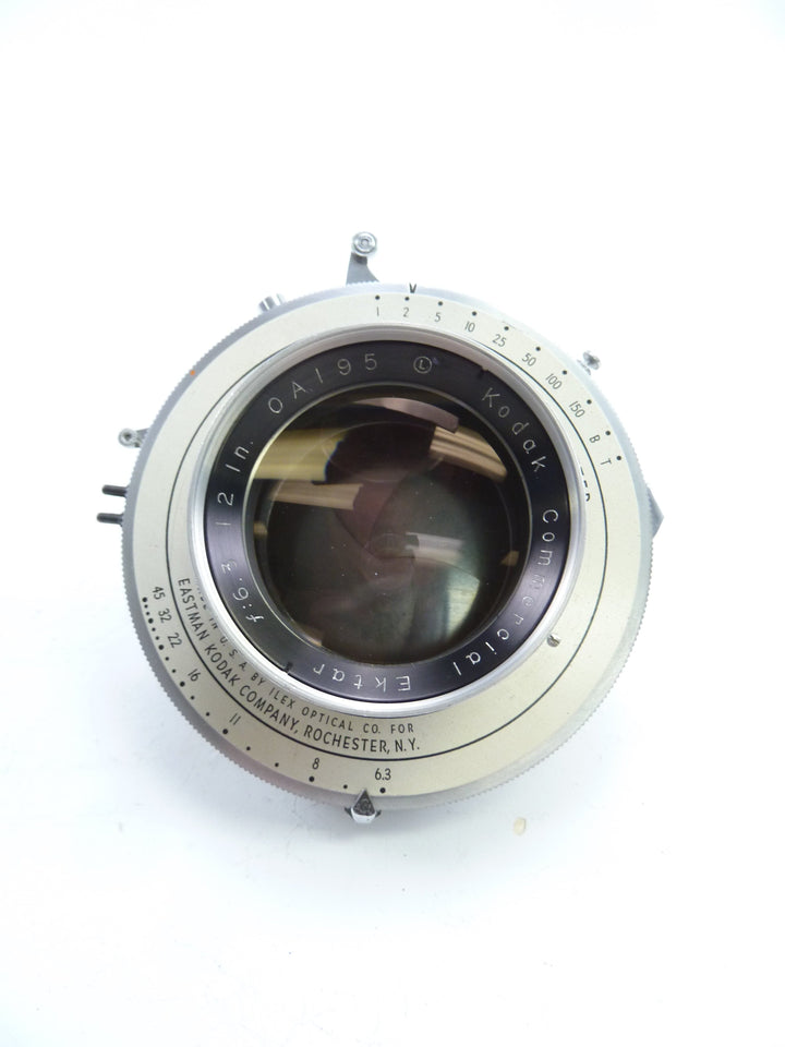 Kodak Commercial Ektar 12" F6.3 Lens with No. 4 Acme Synchro Shutter Large Format Equipment - Large Format Lenses Kodak 422402