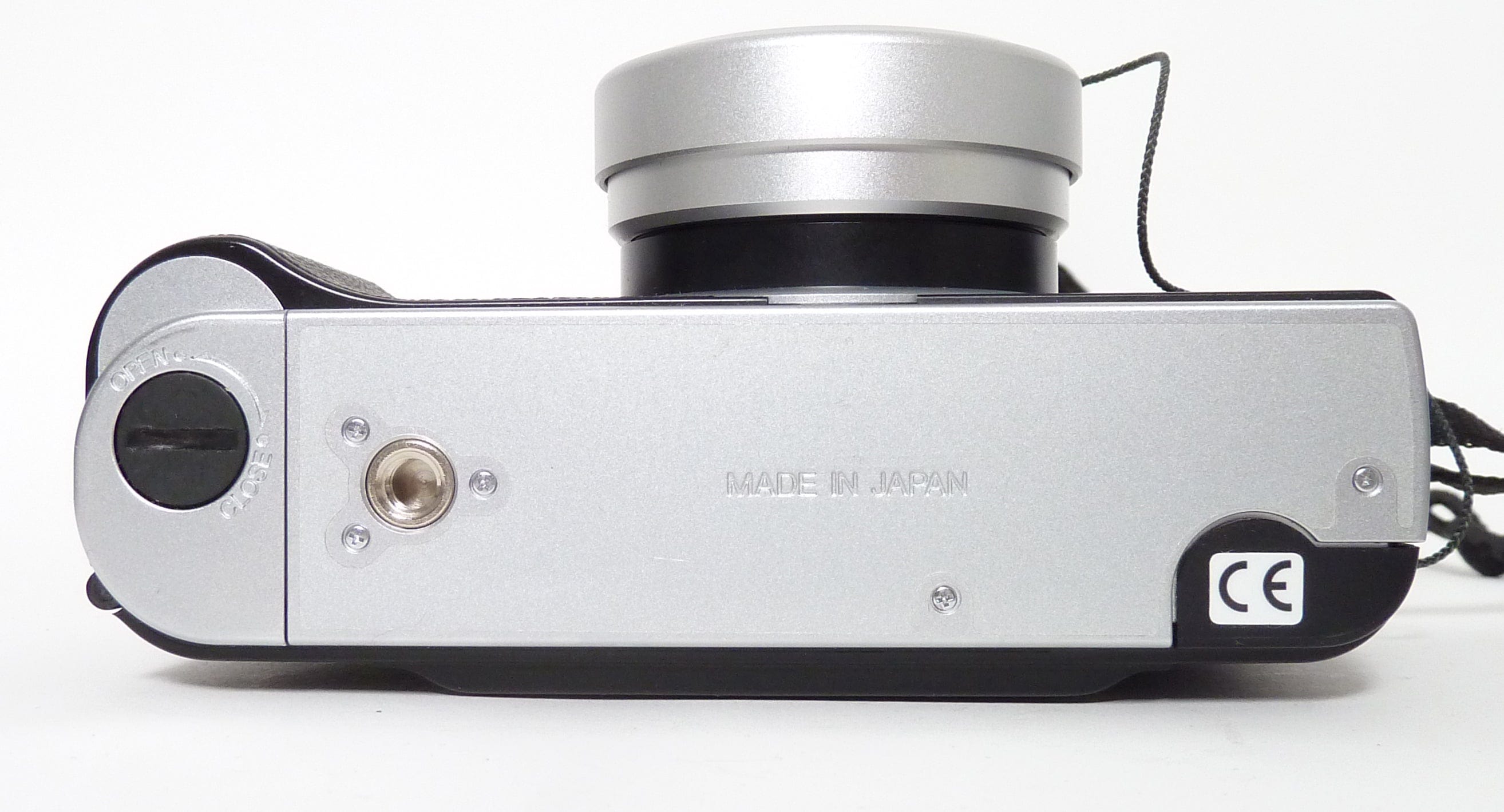 Konica Hexar Silver with Date and HX-14 Flash - Excellent Plus