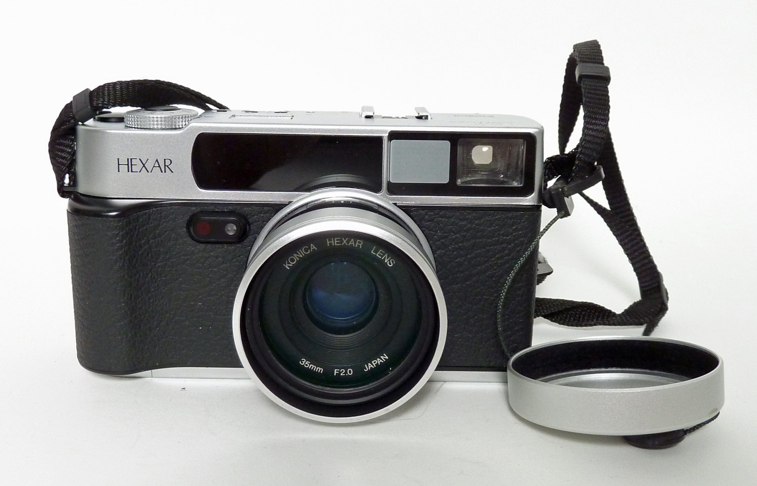 Konica Hexar Silver with Date and HX-14 Flash - Excellent Plus