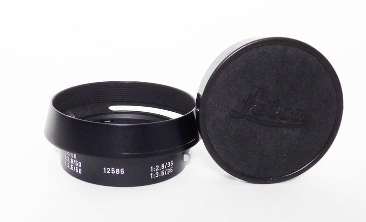 Leica 12585 Hood with Cap for 50mm and 35mm Lenses Lens Accessories - Lens Hoods Leica LEICA12585