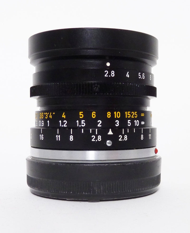 Leica Elmarit-M 28mm f2.8 V II Black Lens - 1975 Canada – Camera 