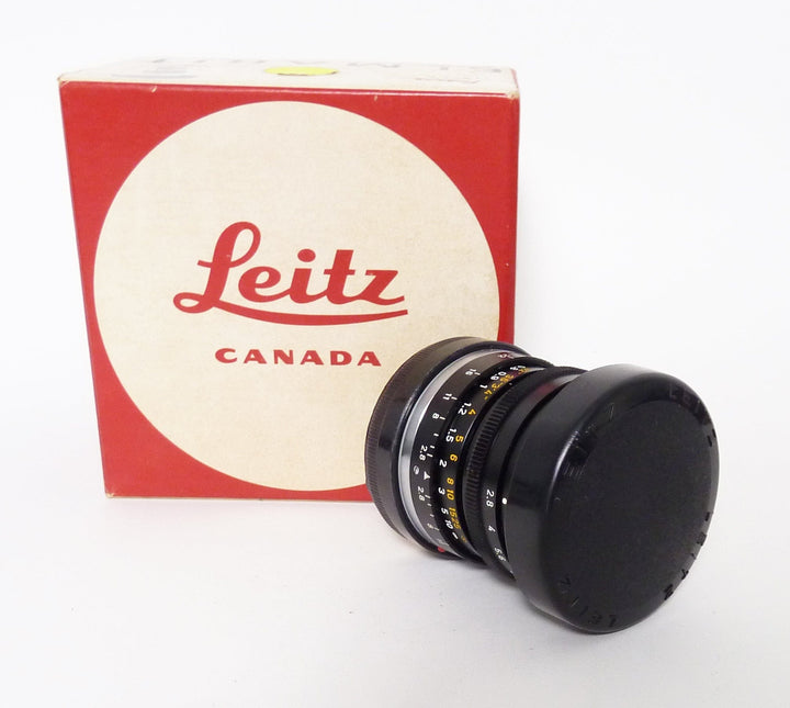 Leica Elmarit-M 28mm f2.8 V II Black Lens - 1975 Canada – Camera 
