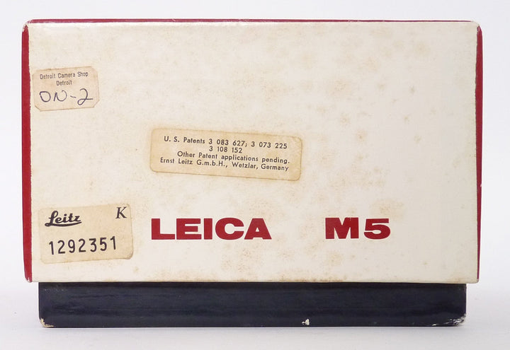 Leica M5 Box Only Leica Leica LEICAM%BOX