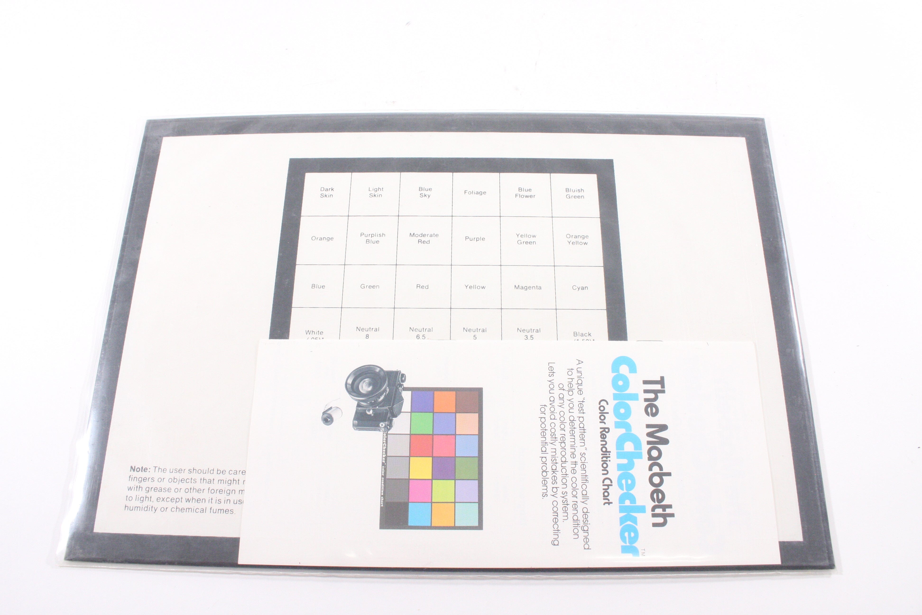 Macbeth Color Checker Color Rendition Chart Like New Camera Exchange