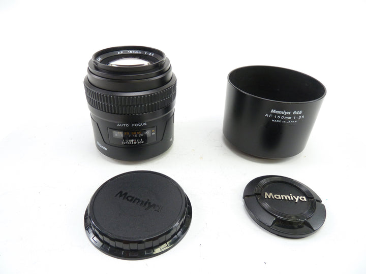 Mamiya 645 AF 150MM F3.5 Telephoto Lens with hood and caps Medium Format Equipment - Medium Format Lenses - Mamiya 645 AF Mount Mamiya 6202324