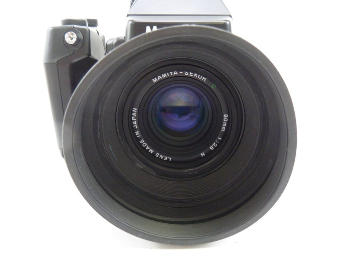 Mamiya 645 E Outfit with 80MM f2.8 N Lens, Rapid Advance Grip, and Manual Advance Medium Format Equipment - Medium Format Cameras - Medium Format 645 Cameras Mamiya 10302460