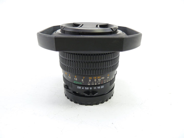 Mamiya 645 Pro 45MM f2.8 N Wide Angle Lens with Hood and Caps Medium Format Equipment - Medium Format Lenses - Mamiya 645 MF Mount Mamiya 4182358