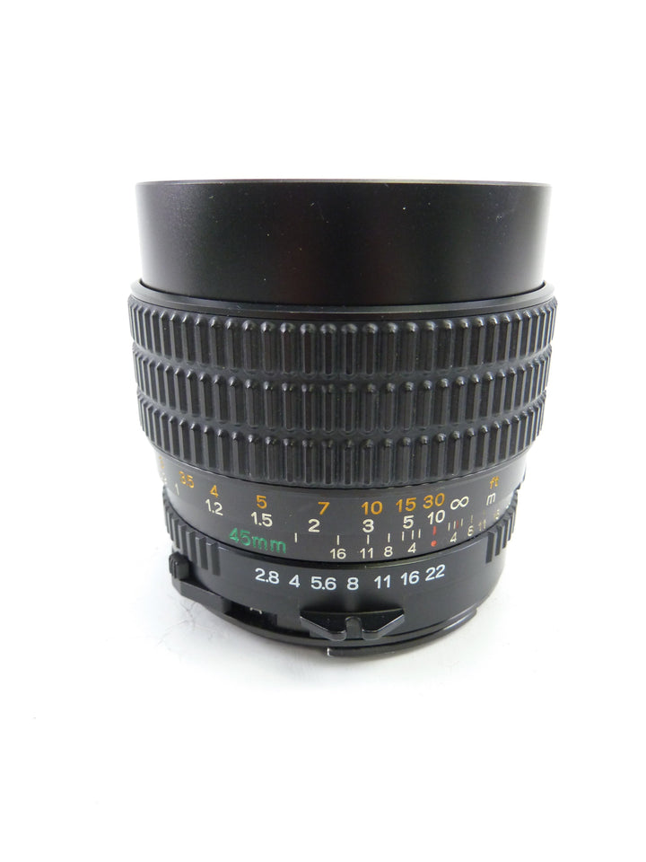 Mamiya 645 Pro 45MM f2.8 N Wide Angle Lens with Hood and Caps Medium Format Equipment - Medium Format Lenses - Mamiya 645 MF Mount Mamiya 4182358