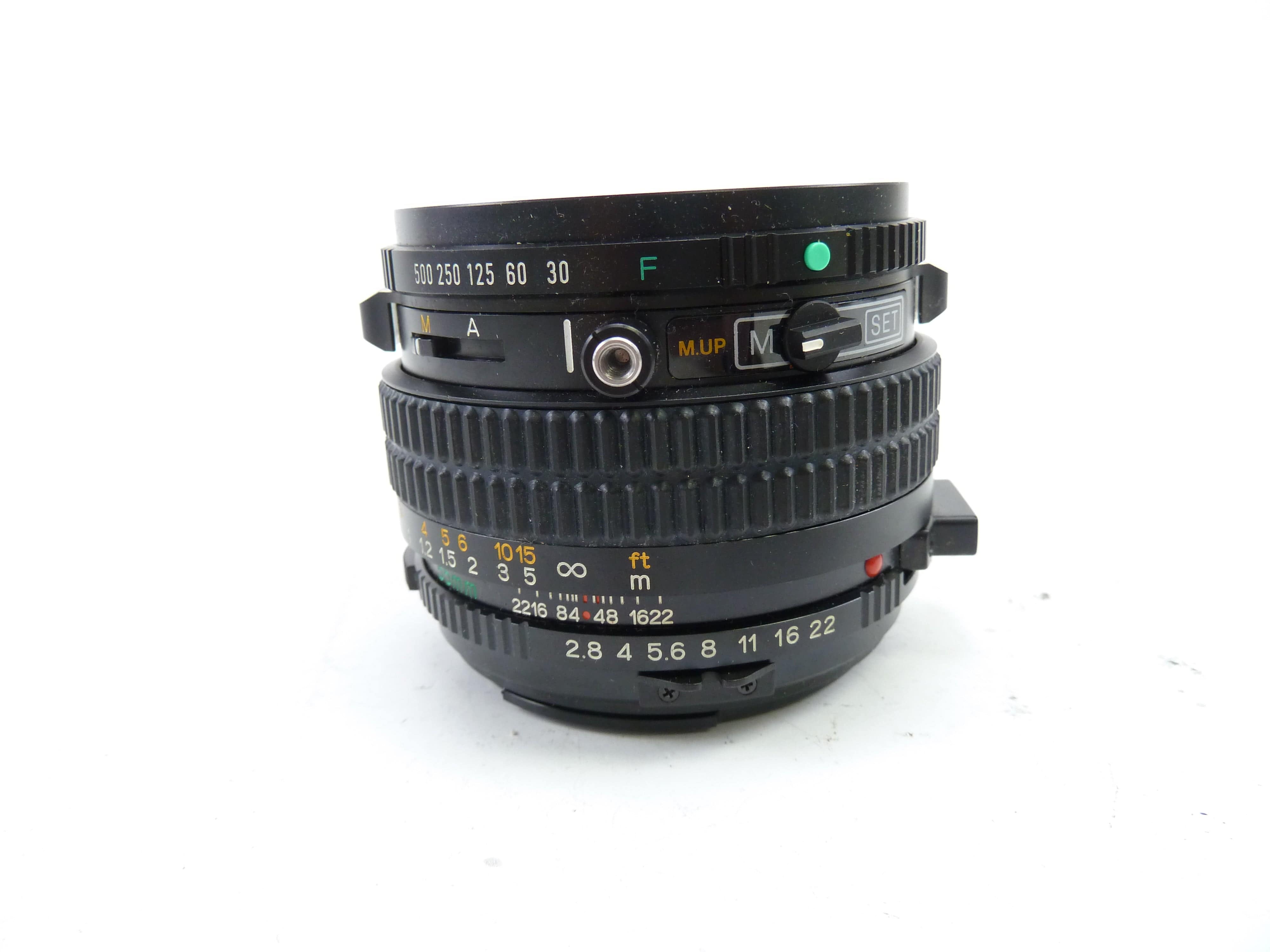 Mamiya 645 Pro 55MM f2.8 N/L Leaf Shutter Lens with Connecting