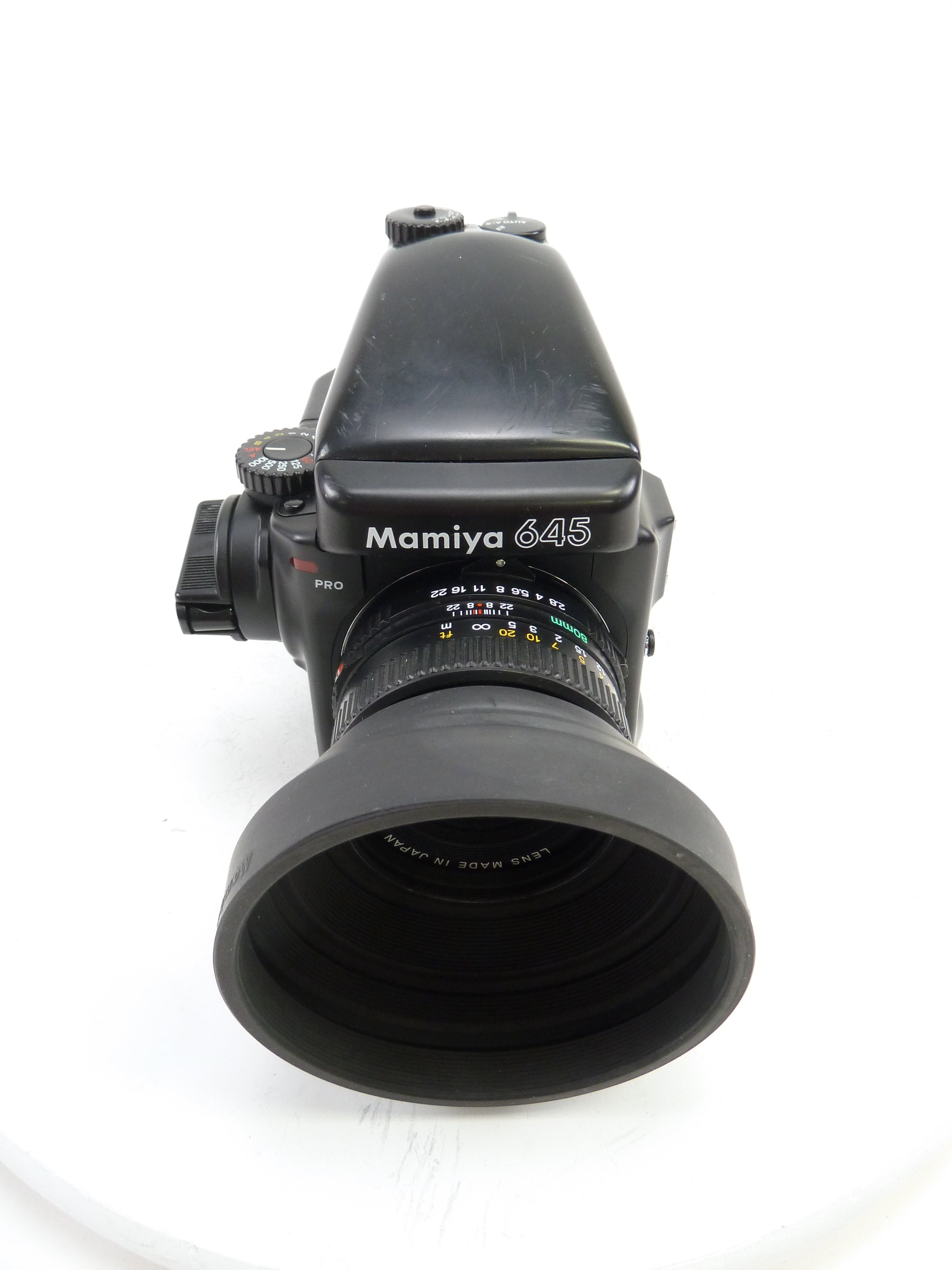 Mamiya 645 Pro Camera Outfit with AE Prism Finder, 80MM F2.8 N Lens, a ...
