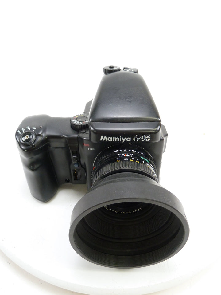 Mamiya 645 Pro Outfit with AE Prism, 80MM f2.8 N, Motor Drive N, and 120 Back Medium Format Equipment - Medium Format Cameras - Medium Format 645 Cameras Mamiya 1212415