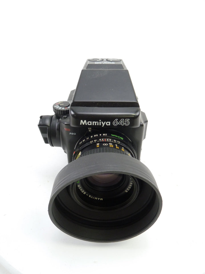 Mamiya 645 Pro Outfit with AE Prism Finder, 80MM F2.8 C Lens, and 120 Back Medium Format Equipment - Medium Format Cameras - Medium Format 645 Cameras Mamiya 422426