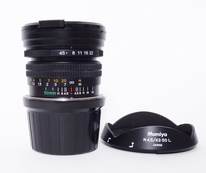 Mamiya 7 50mm f4.5L N Lens with Finder, Manual and Hood Medium Format Equipment - Medium Format Lenses - Mamiya 7 Mount Mamiya SH1179