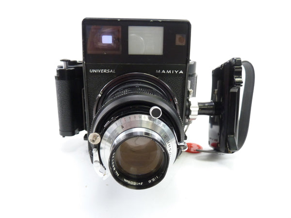 Mamiya Black Universal Kit with 150MM F5.6 Lens and 6X9 Film Back Medium Format Equipment - Medium Format Cameras - Medium Format Specialty Cameras Mamiya 8162308