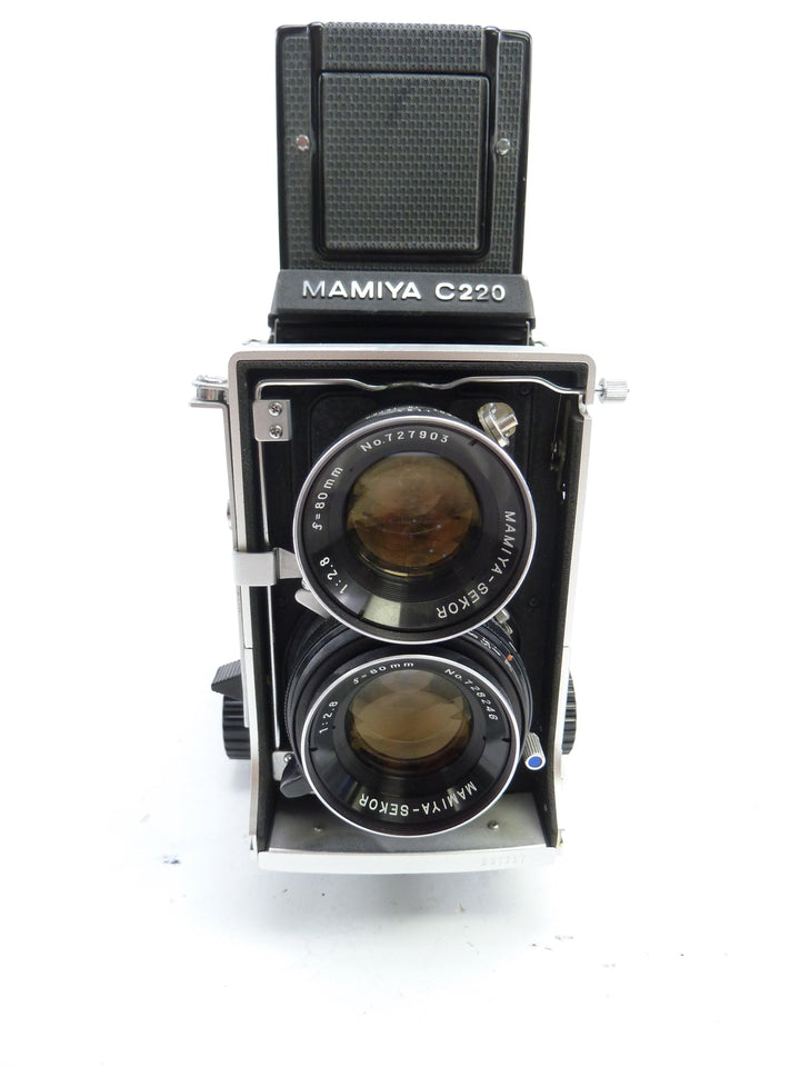 Mamiya C220 Outfit with 8)MM Blue Dot Lens Medium Format Equipment - Medium Format Cameras - Medium Format TLR Cameras Mamiya B57757