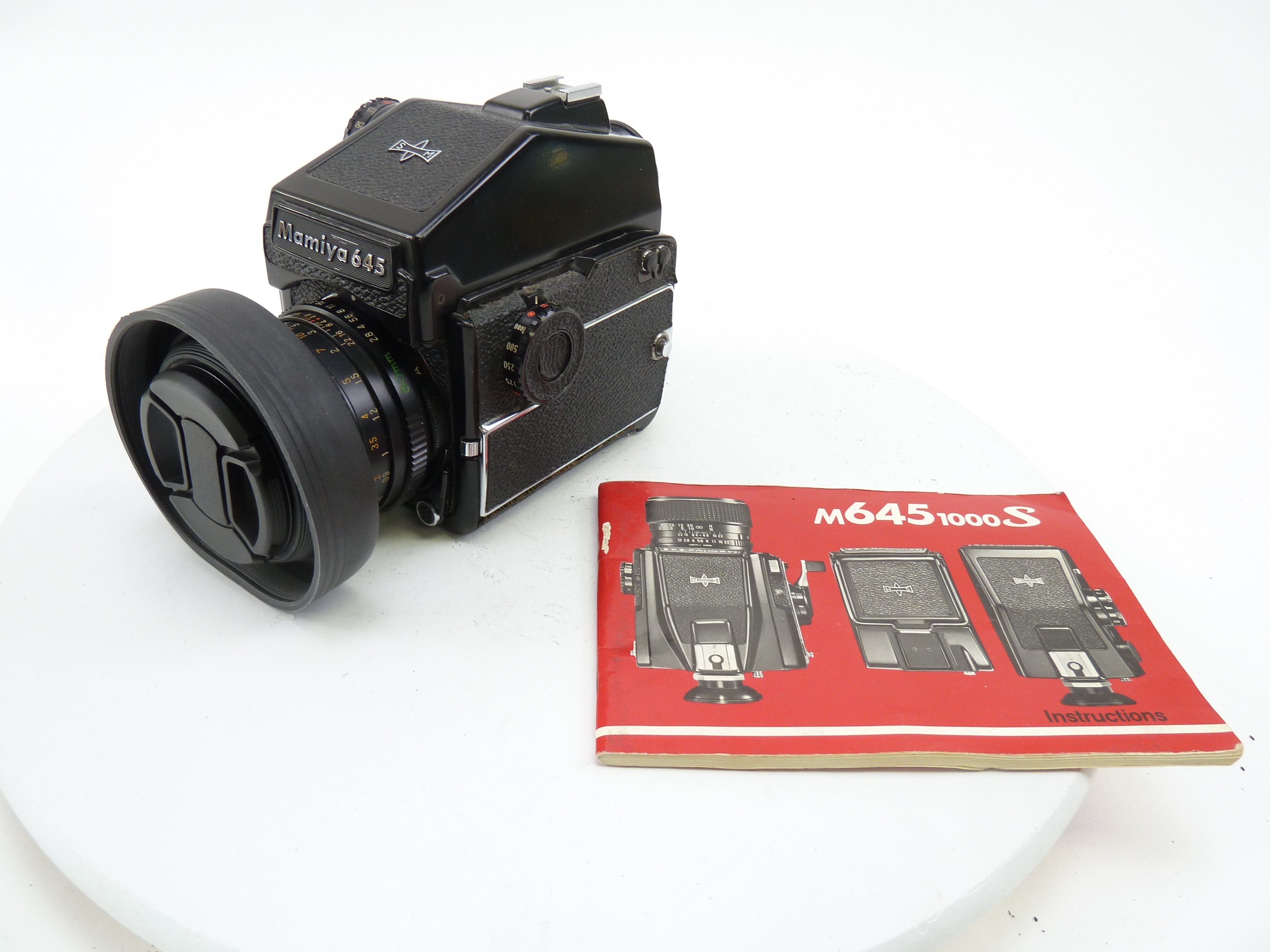 Mamiya M645 1000S Camera Outfit with PD Meter Prism and 80MM f2.8