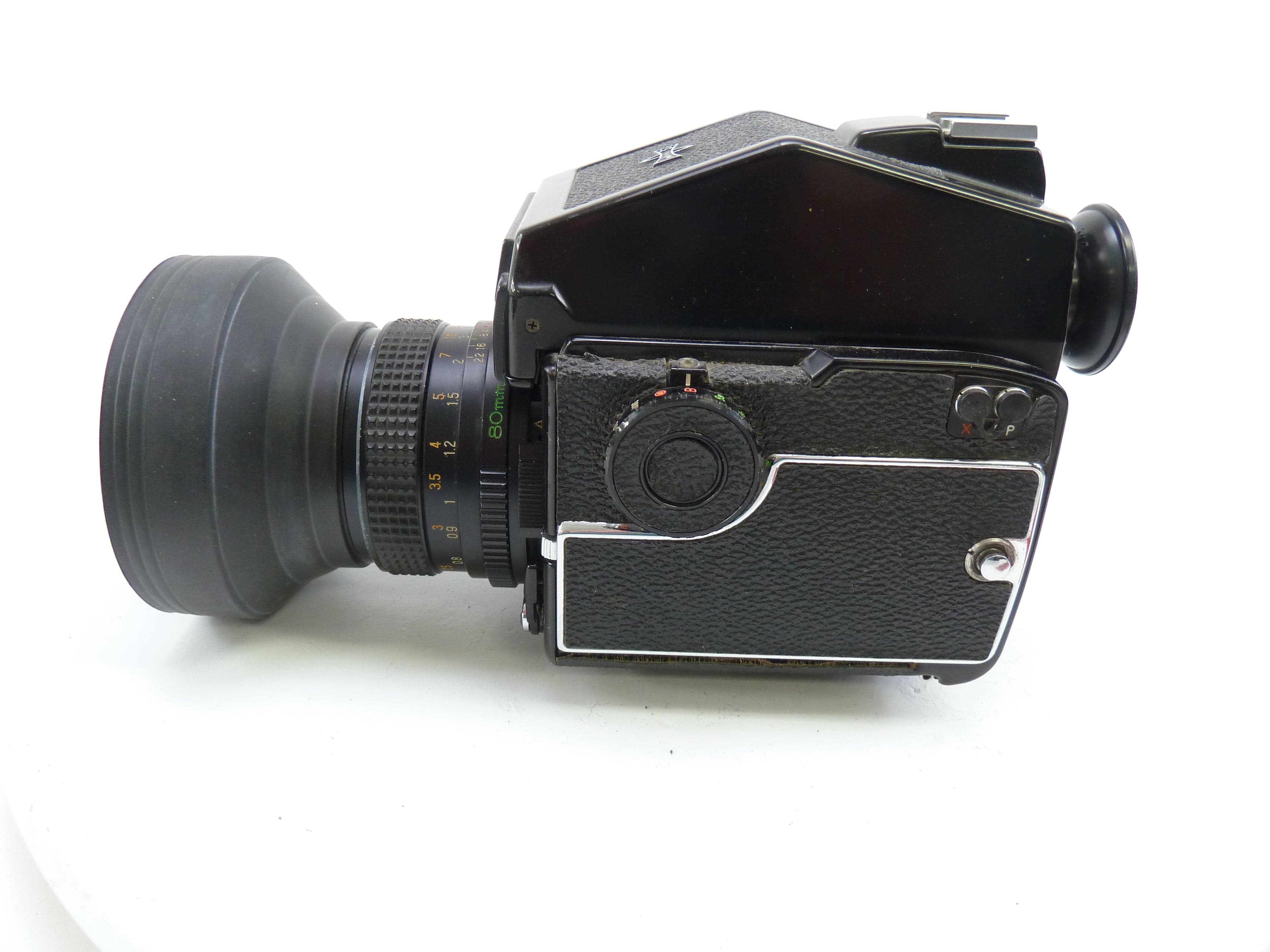 Mamiya M645 1000S Camera Outfit with PD Meter Prism and 80MM f2.8
