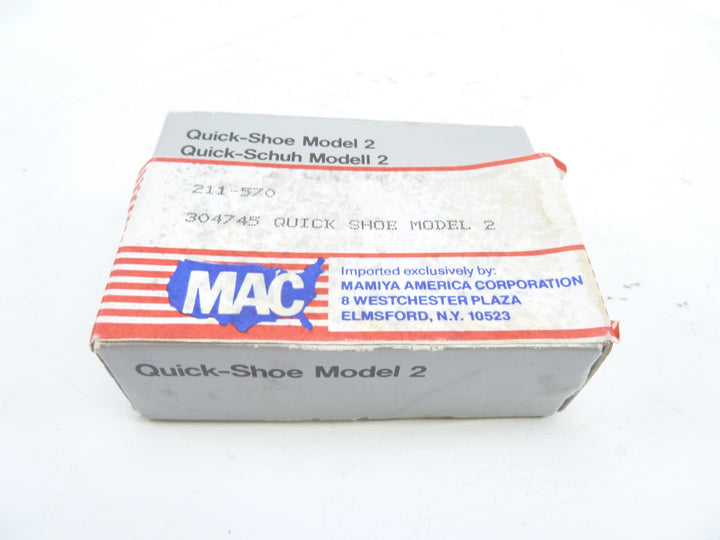 Mamiya Quick Shoe Model 2 in Box  211-570 Medium Format Equipment - Medium Format Accessories Mamiya 52077