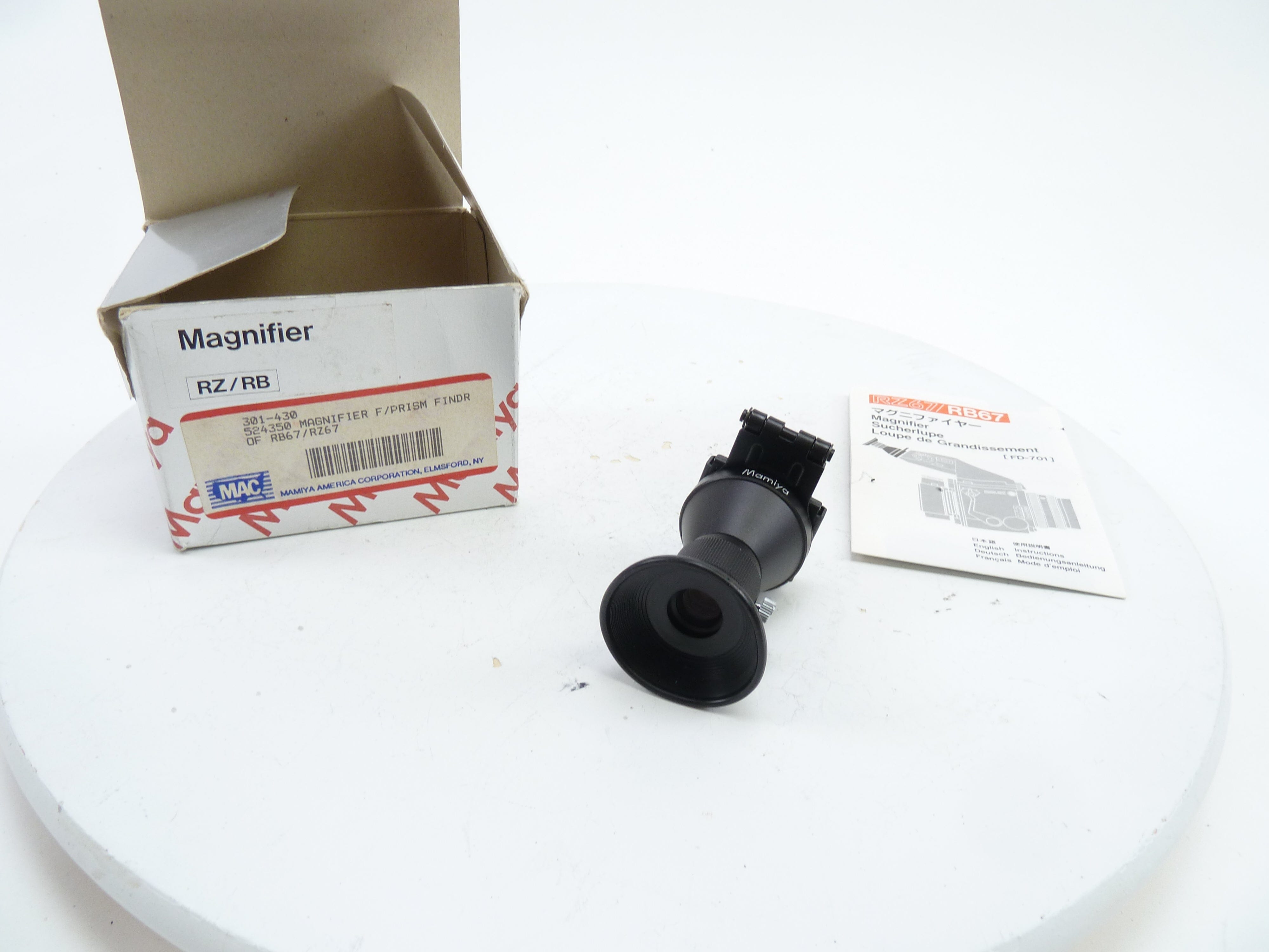 Mamiya RZ/RB Eyepiece Magnifier for Prism in Box 301-430 – Camera Exchange