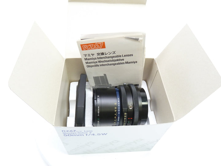 Mamiya RZ67 50MM f4.5 W Ultra Wide Angle Lens in Box Medium Format Equipment - Medium Format Lenses - Mamiya RZ 67 Mount Mamiya 33760A