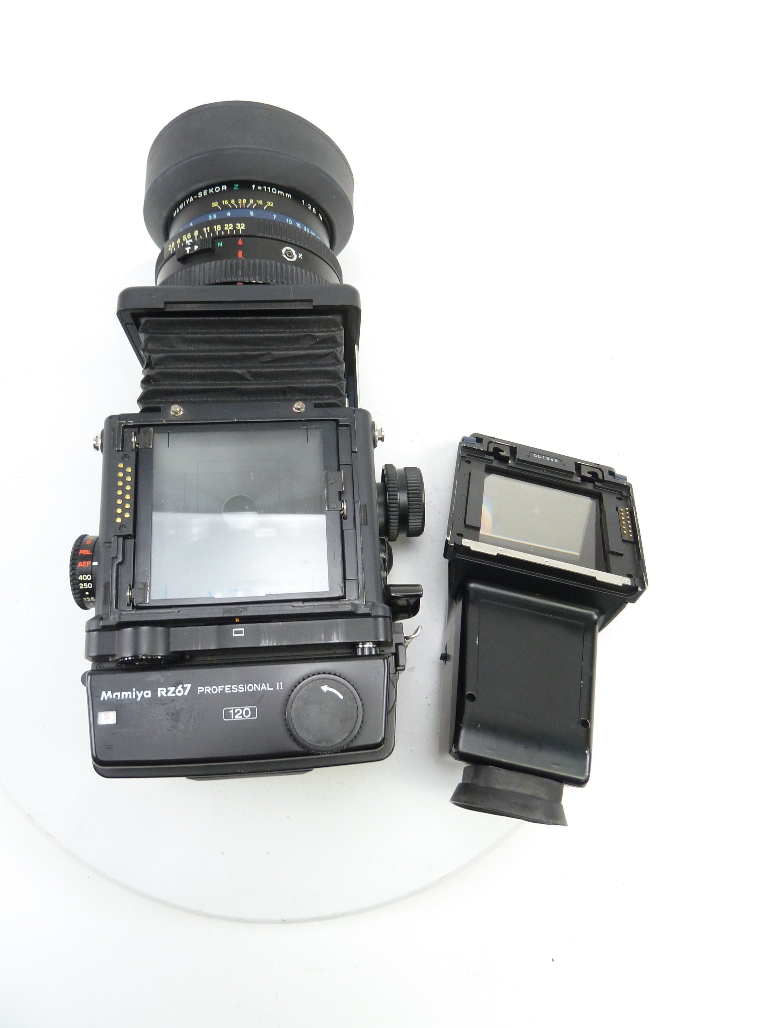 Mamiya RZ67 Pro IID Camera Outfit with the Pro II AE Prism and 110MM F2.8 W  Lens
