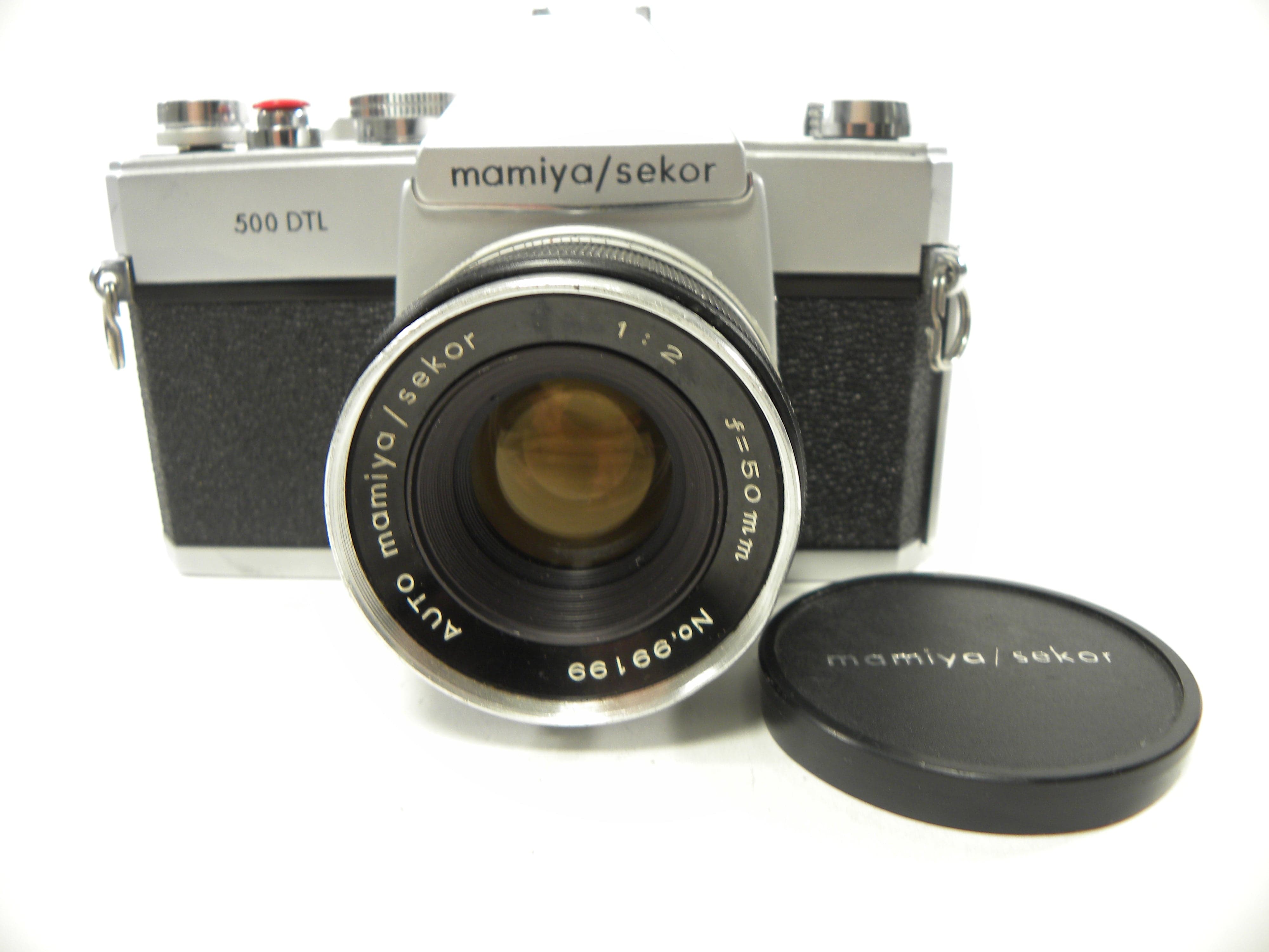 Mamiya/Sekor 500 DTL 35mm SLR w/50mm f2 – Camera Exchange