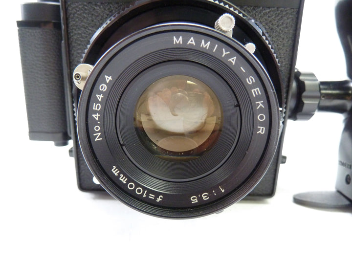 Mamiya Universal Black Camera Outfit with 100MM f3.5 Lens and 6X9 Film Back Medium Format Equipment - Medium Format Cameras - Medium Format Specialty Cameras Mamiya A101277