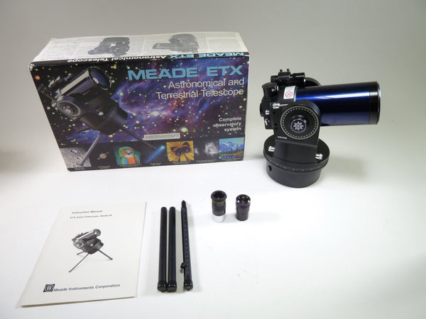 Meade ETX 90 Table Top Telescope Maksutov-Cassegrain 1250mm f/13.8 Telescopes and Accessories Meade 35140301