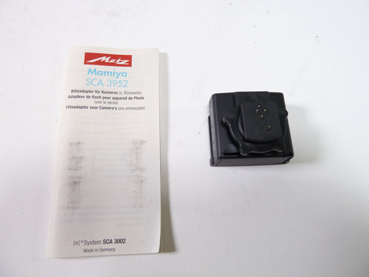 Metz Mamiya SCA 3952 Adapter Medium Format Equipment - Medium Format Accessories Metz 51844