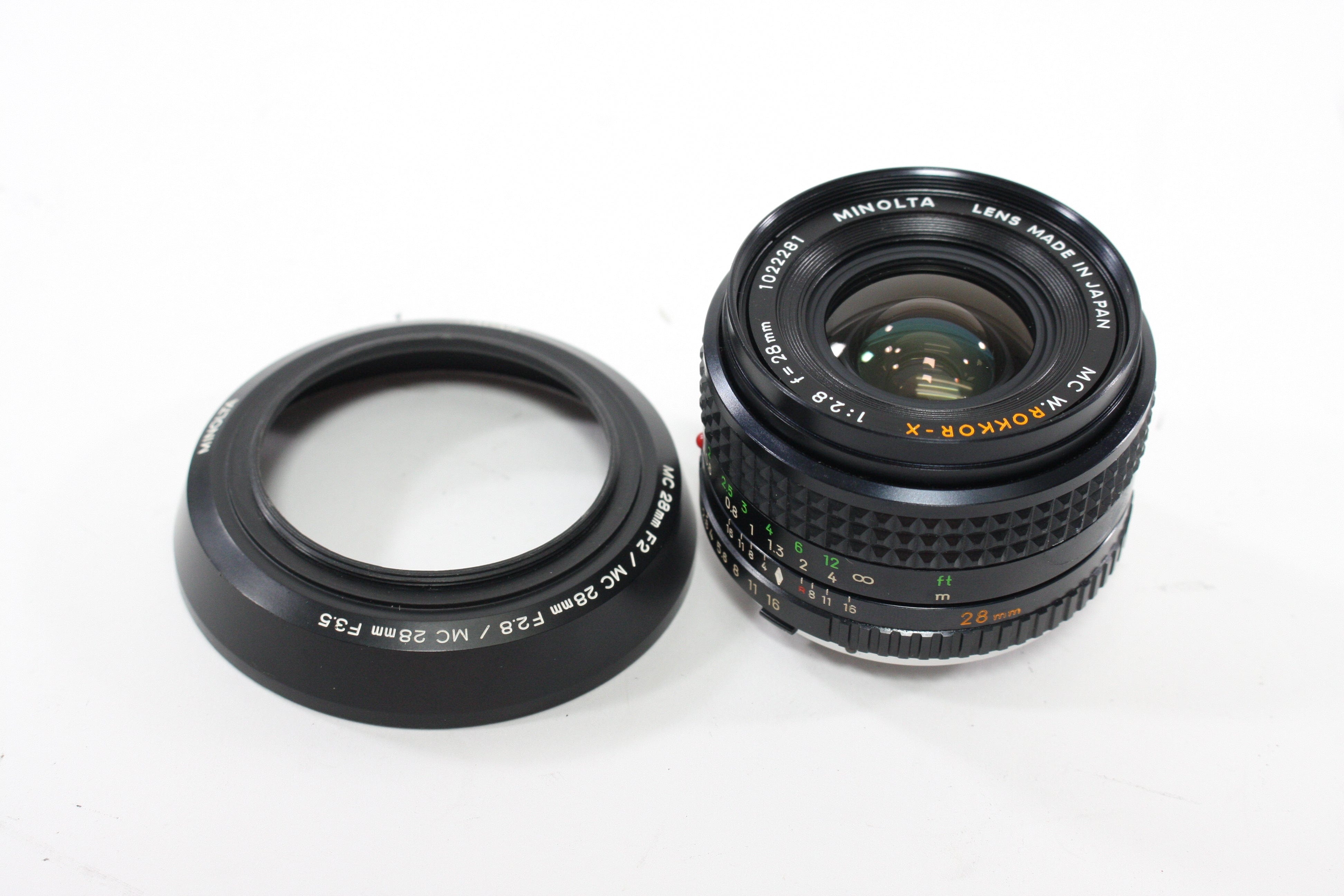 MINOLTA MC W. ROKKOR 28mm F2.8＋MD-GFX Minolta 28mm f2.8 MD W.Rokkor - Lens – Kamerastore