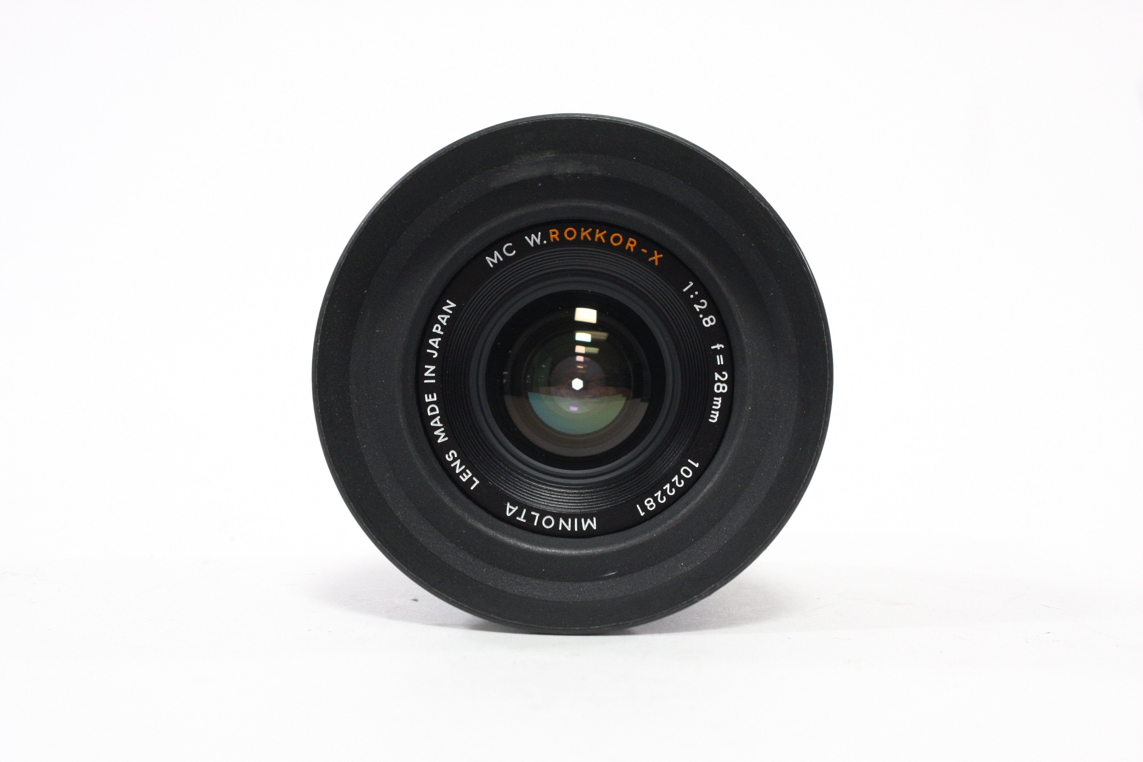 Minolta 28mm f/2.8 MC W. Rokkor-X for Minolta MD Lens – Camera
