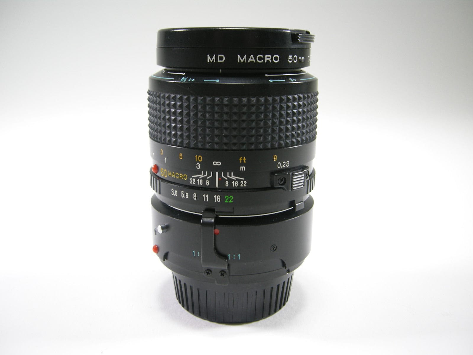 Objectif Macro Minolta MD 50mm F/3.5 Avec Adaptateur - Pour Photo Rapprochée, Occasion Bon état