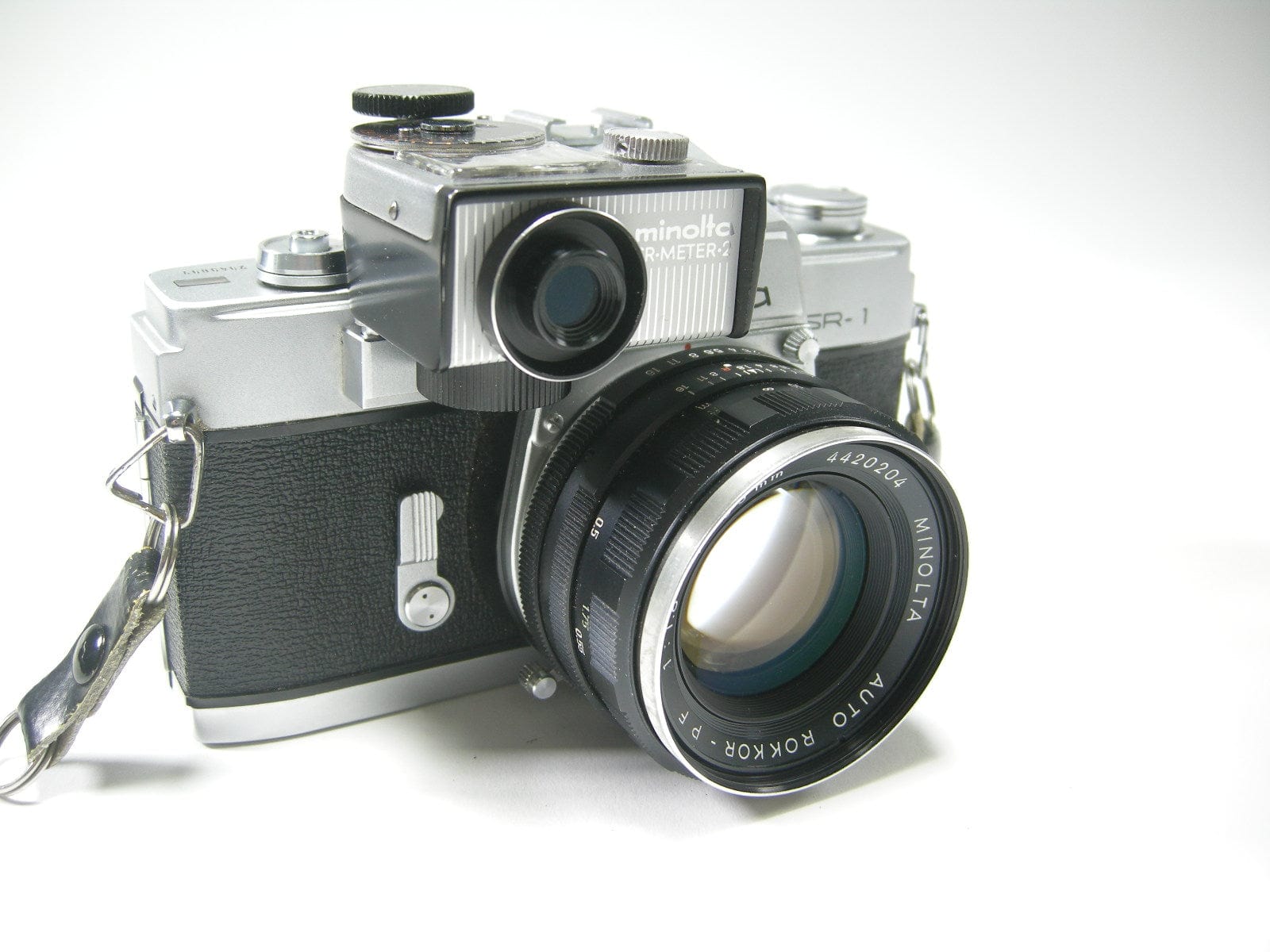 Minolta SR-1 35mm SLR w/ Rokkor-PF 55mm f1.8 & SR Meter-2 – Camera