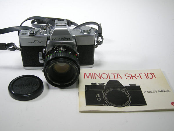 Minolta SRT 101 35mm SLR w/MD Rokkor-PF MC 50mm f1.7 35mm Film Cameras - 35mm SLR Cameras Minolta 2491169