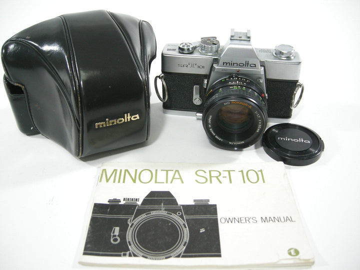 Minolta SRT 101 35mm SLR w/MD Rokkor-X 50mm f1.7 35mm Film Cameras - 35mm SLR Cameras Minolta 2702776