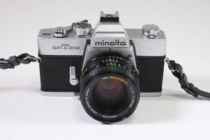 Minolta SRT202 with Rokkor-X 50mm f1.7 - No Meter 35mm Film Cameras - 35mm SLR Cameras Minolta 2517623