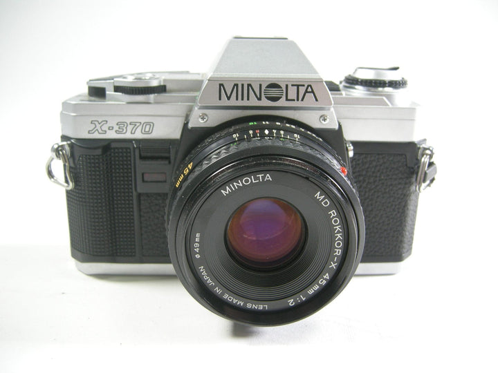 Minolta X-370 35mm SLR film camera w/MD Rokkor-X 45mm f2 35mm Film Cameras - 35mm SLR Cameras - 35mm SLR Student Cameras Minolta 8498430