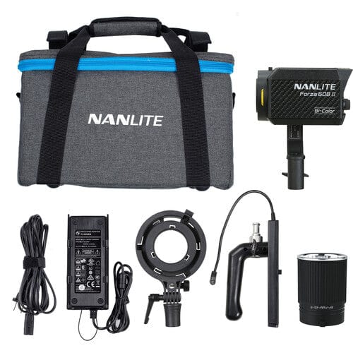 Nanlite Forza 60B II Spotlight incl. reflector,   AC, DC battery grip, Bowens adapter and case Studio Lighting and Equipment - LED Lighting Nanlite FORZA60BII