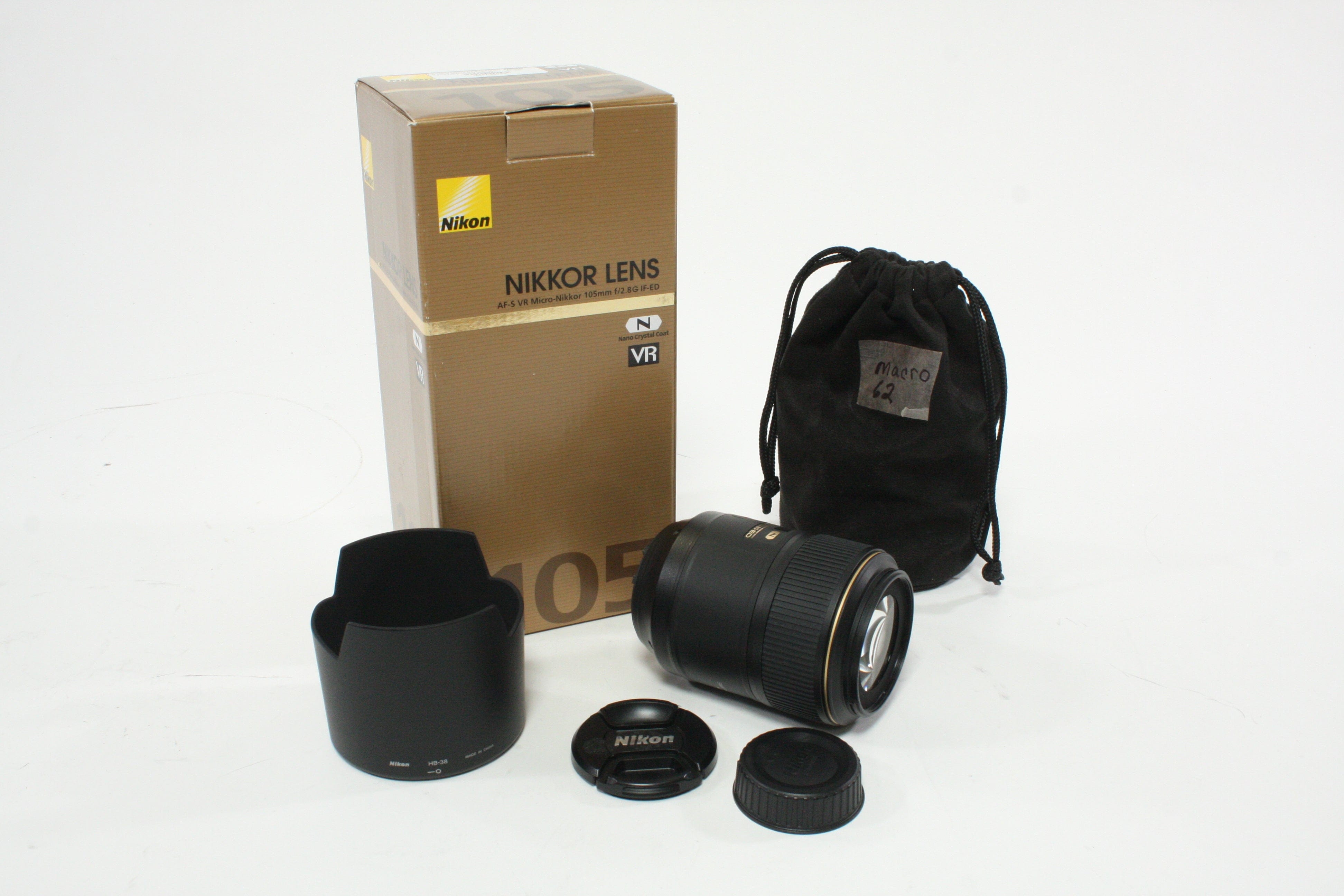 Ed Lens Nikon 105mm f/2.8 G ED VR N AF-S Micro SWM IF-ED Lens for Nikon F Moun ...