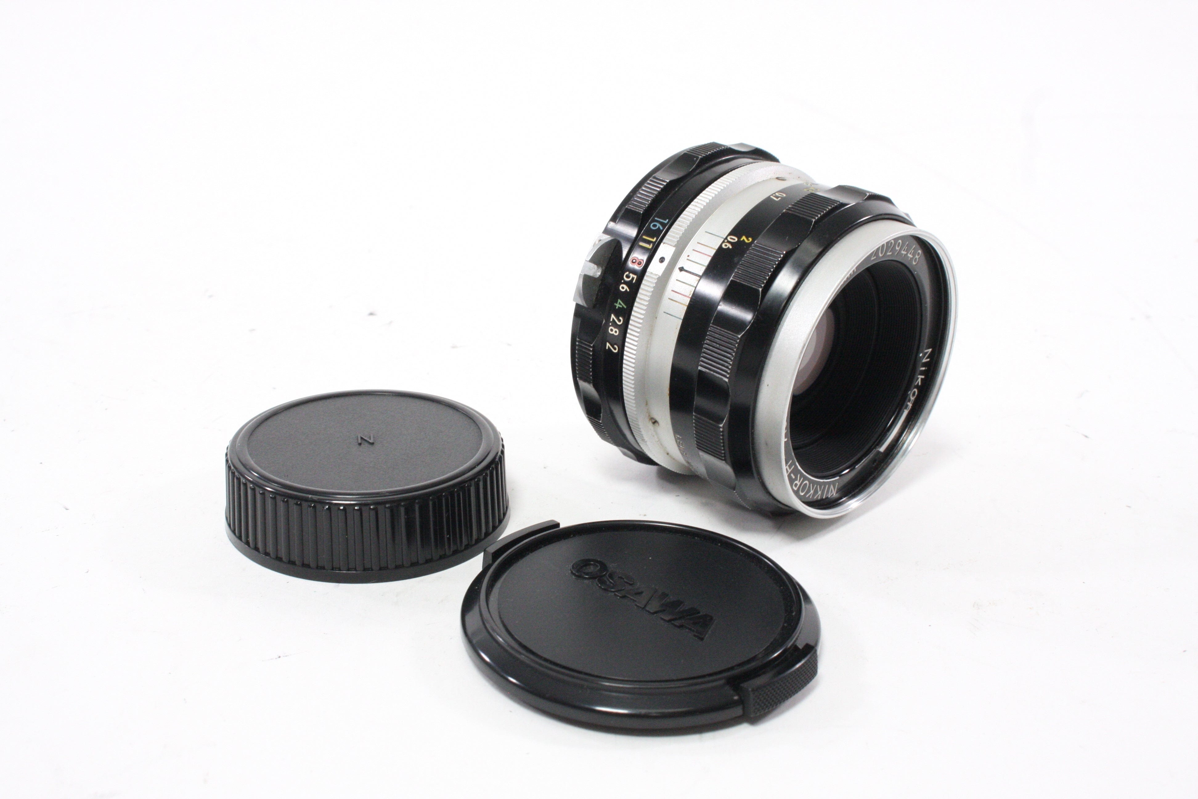 Nikon 50mm f2 非Ai MF Lens for F Mount Nikon 50mm f/2 Nikkor-H Non-AI Lens for Nikon F Mount – Camera