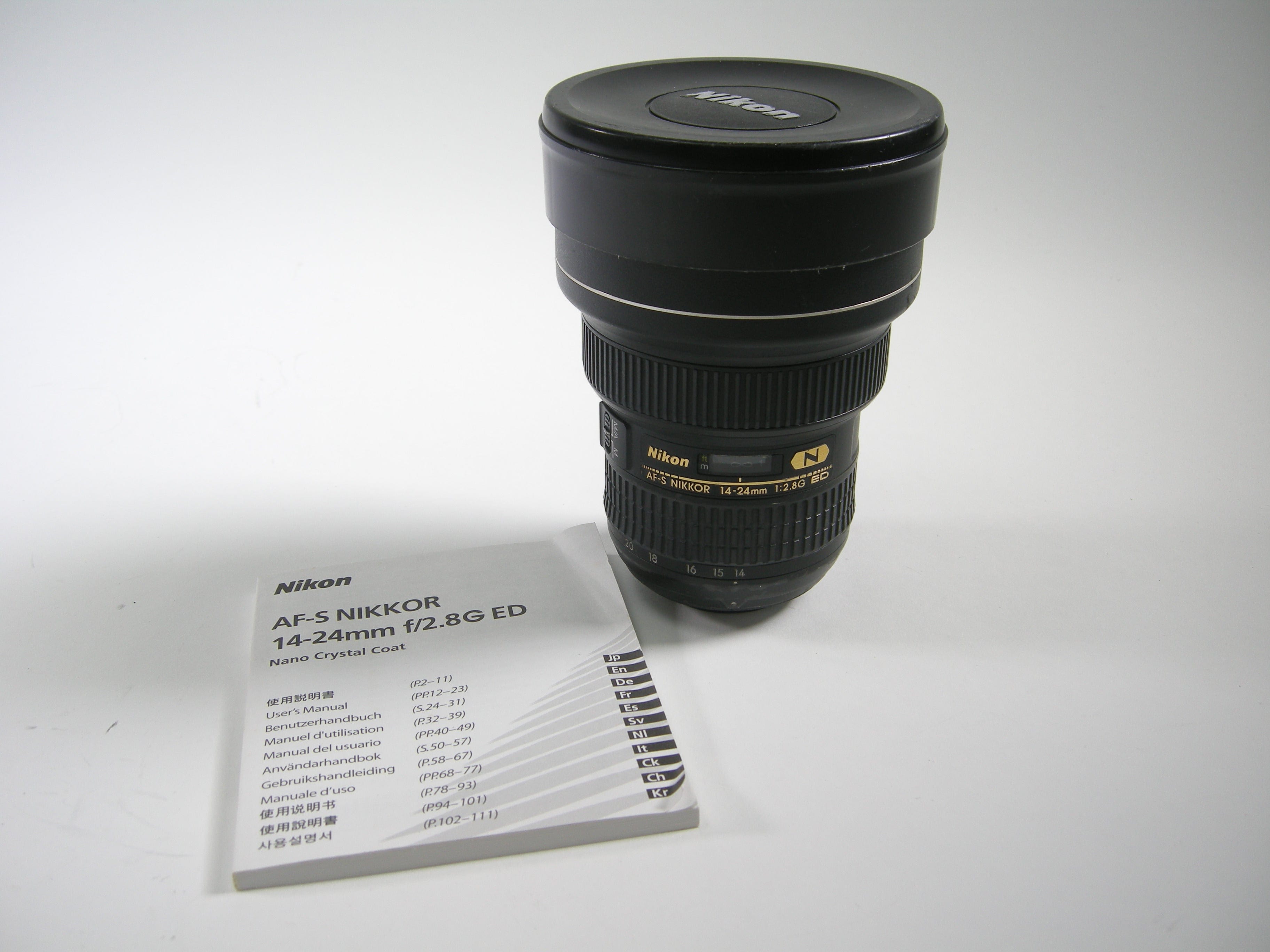 ニコン AF-S NIKKOR 14-24mm F2.8G ED Nikon AF-S NIKKOR 14-24mm F2 