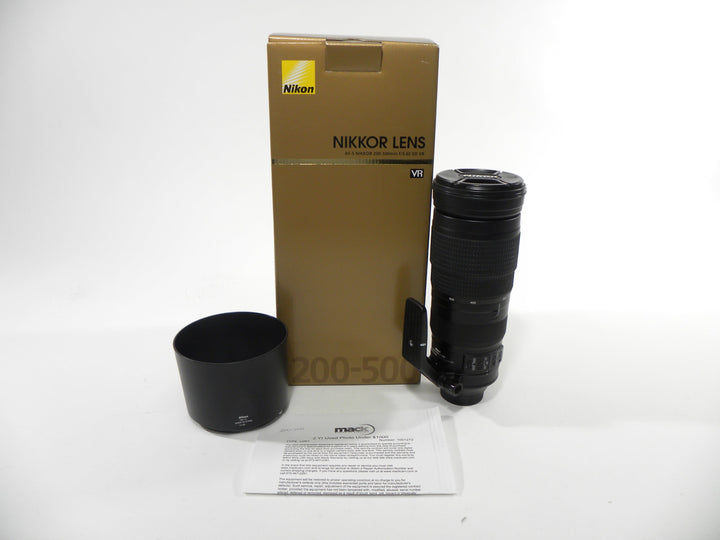 Nikon AF-S Nikkor VR ED IF 200-500mm f5.6E Lenses Small Format - Nikon AF Mount Lenses - Nikon AF Full Frame Lenses Nikon US6030839