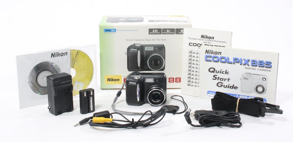 Nikon Coolpix 885 Digital Camera 3x Zoom 3.21mp Digital Cameras - Digital Point and Shoot Cameras Nikon 3003273