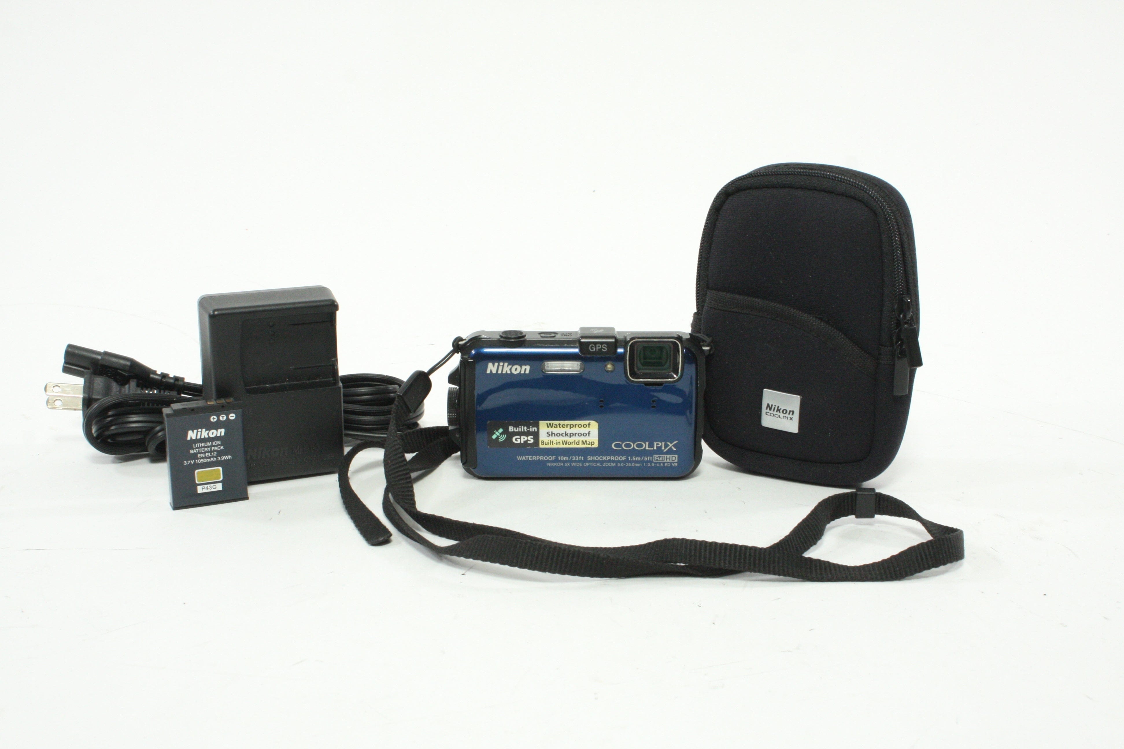 Nikon Coolpix AW100 Waterproof Digital Point-and-Shoot Camera 5x