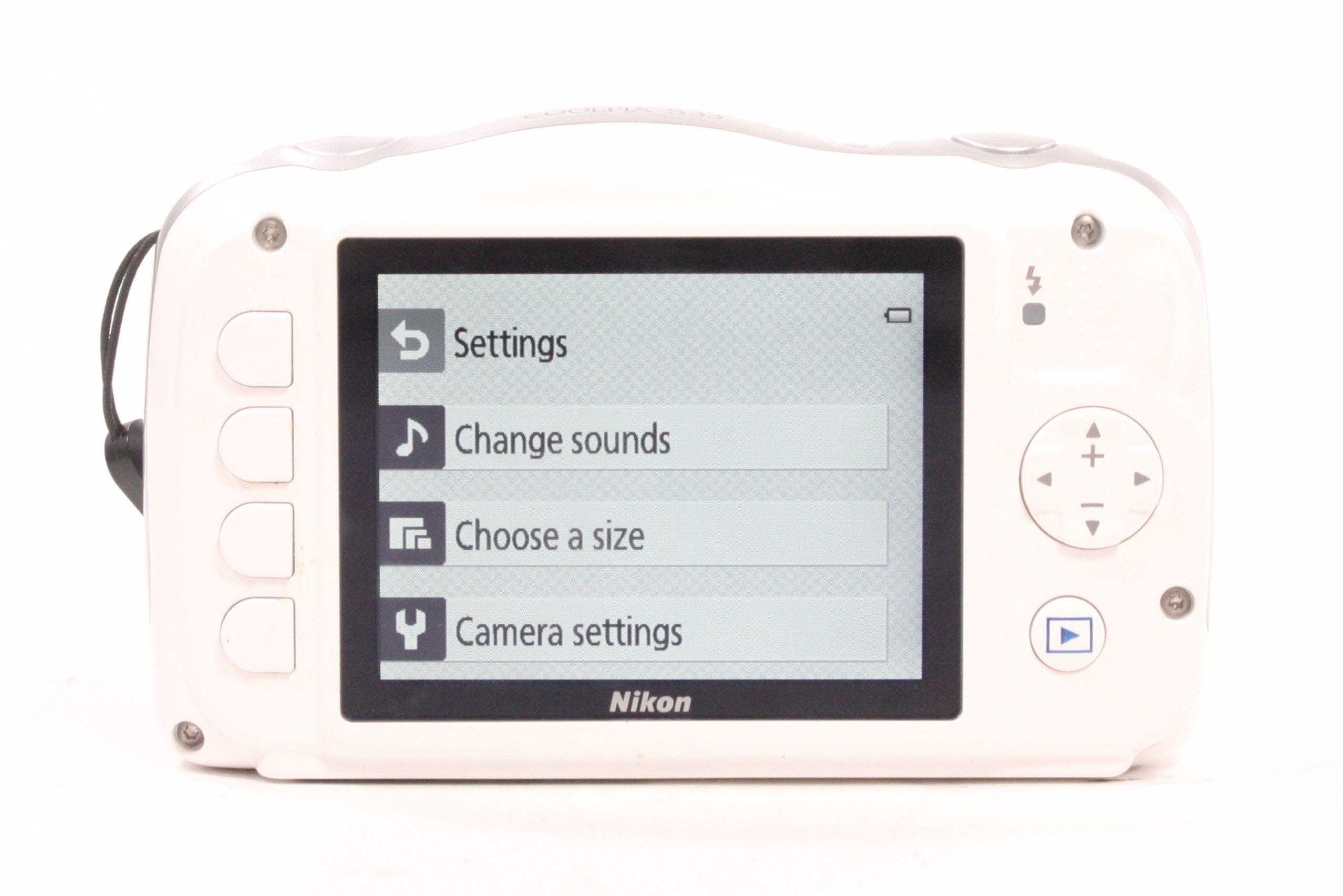 Nikon Coolpix S33 Waterproof Digital Camera (White) – Camera Exchange